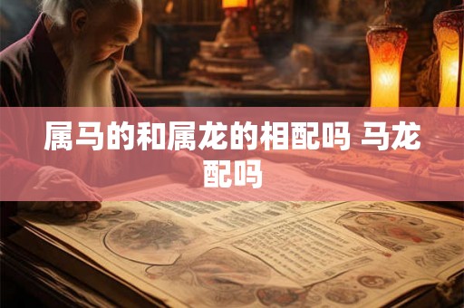 属马的和属龙的相配吗 马龙配吗 属马的和属龙的相配吗 马龙配吗