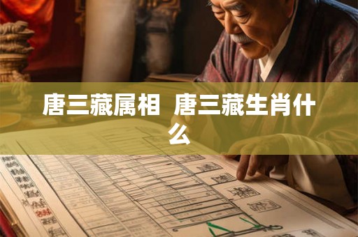 唐三藏属相  唐三藏生肖什么