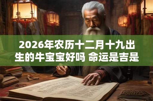 2026年农历十二月十九出生的牛宝宝好吗 命运是吉是凶