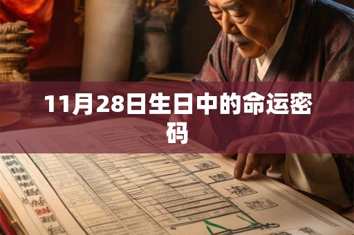 11月28日生日中的命运密码