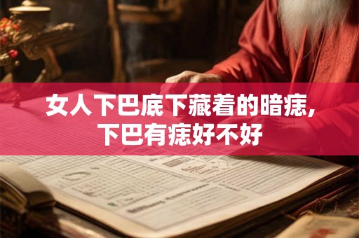女人下巴底下藏着的暗痣,下巴有痣好不好