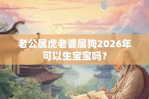 老公属虎老婆属狗2026年可以生宝宝吗？