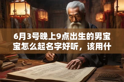 6月3号晚上9点出生的男宝宝怎么起名字好听，该用什么字好