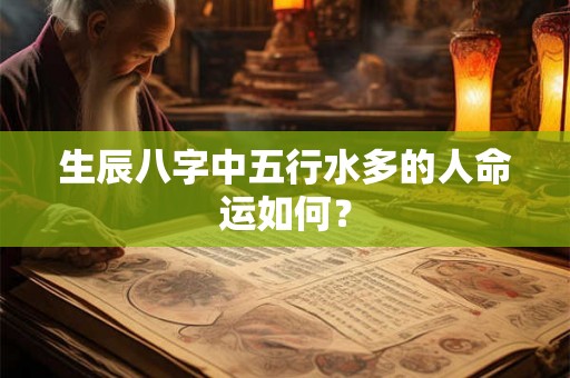生辰八字中五行水多的人命运如何？