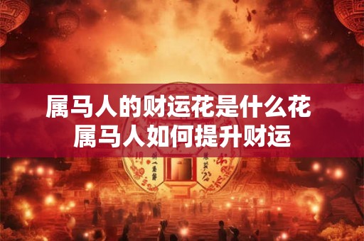 属马人的财运花是什么花 属马人如何提升财运