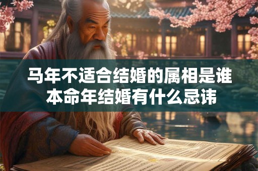 马年不适合结婚的属相是谁 本命年结婚有什么忌讳