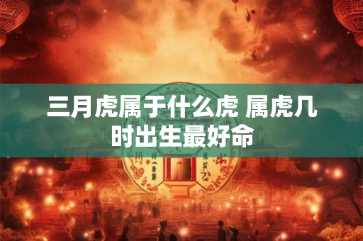 三月虎属于什么虎 属虎几时出生最好命