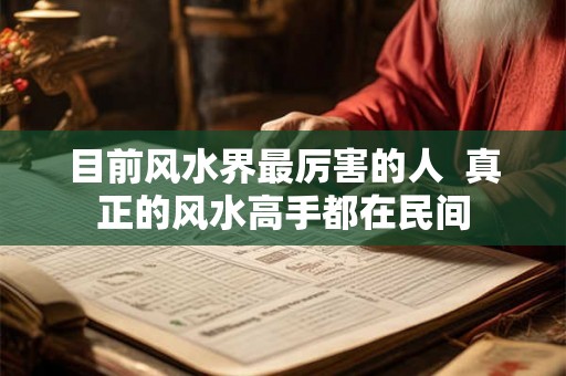 目前风水界最厉害的人 真正的风水高手都在民间 目前风水界最厉害的人 真正的风水高手都在民间