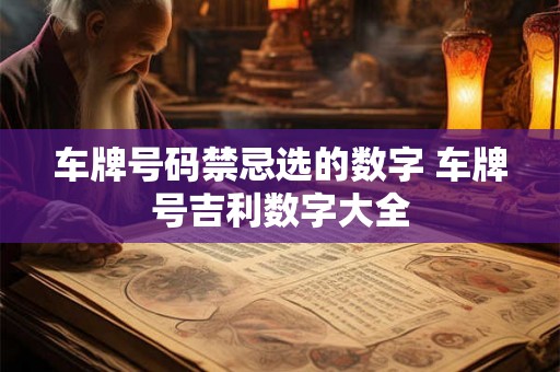 车牌号码禁忌选的数字 车牌号吉利数字大全 车牌号码禁忌选的数字 车牌号吉利数字大全