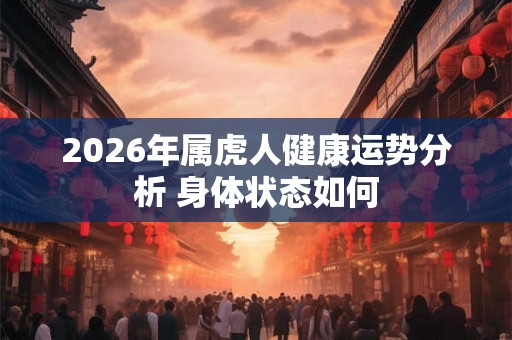 2026年属虎人健康运势分析 身体状态如何