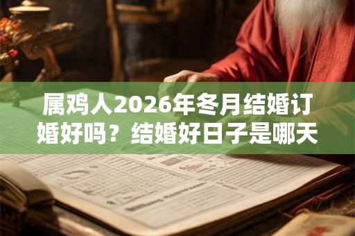 属鸡人2026年冬月结婚订婚好吗？结婚好日子是哪天？