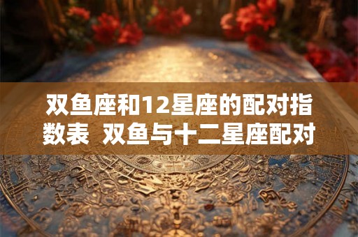双鱼座和12星座的配对指数表  双鱼与十二星座配对