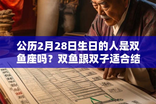 公历2月28日生日的人是双鱼座吗？双鱼跟双子适合结婚吗？