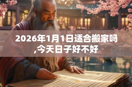 2026年1月1日适合搬家吗,今天日子好不好 2026年1月1日适合搬家吗,今天日子好不好
