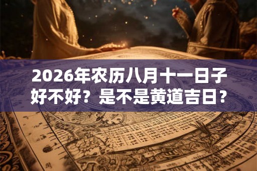 2026年农历八月十一日子好不好?是不是黄道吉日? 2026年农历八月十一日子好不好?是不是黄道吉日?