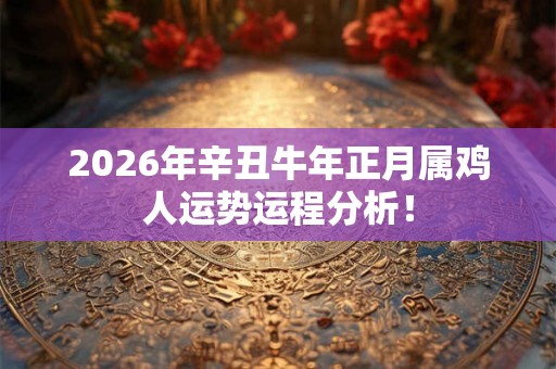 2026年辛丑牛年正月属鸡人运势运程分析！