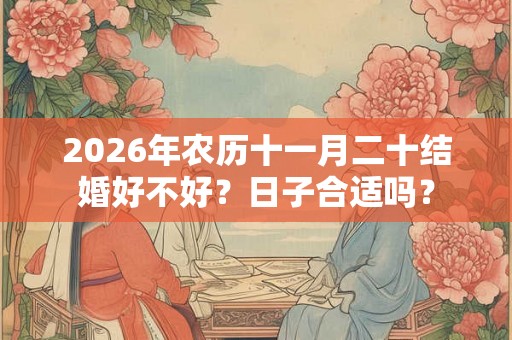 2026年农历十一月二十结婚好不好？日子合适吗？