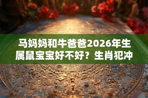 马妈妈和牛爸爸2026年生属鼠宝宝好不好?生肖犯冲吗? 马妈妈和牛爸爸2026年生属鼠宝宝好不好?生肖犯冲吗?