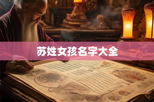 苏姓女孩名字大全