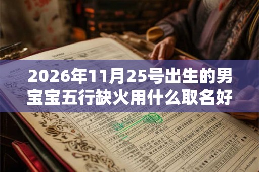 2026年11月25号出生的男宝宝五行缺火用什么取名好 2026年11月25号出生的男宝宝五行缺火用什么取名好