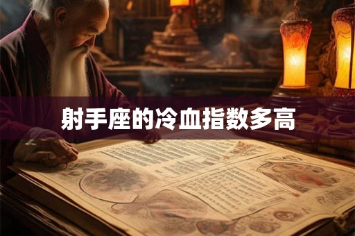 射手座的冷血指数多高