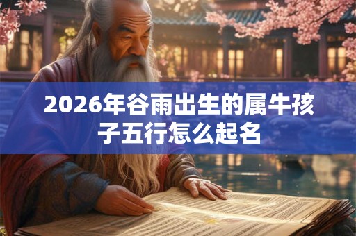 2026年谷雨出生的属牛孩子五行怎么起名