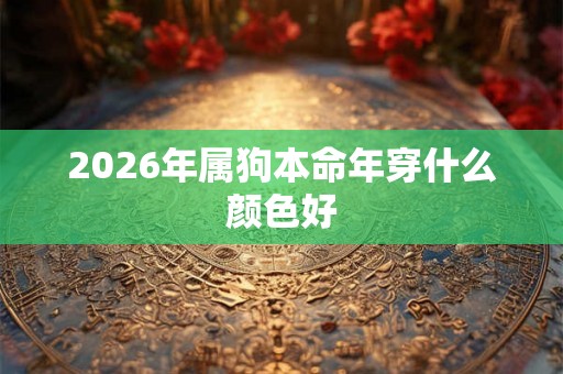 2026年属狗本命年穿什么颜色好