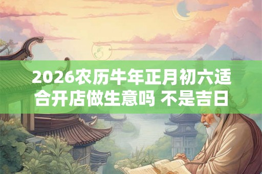 2026农历牛年正月初六适合开店做生意吗 不是吉日
