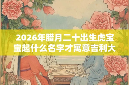 2026年腊月二十出生虎宝宝起什么名字才寓意吉利大方