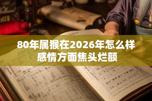 80年属猴在2026年怎么样 感情方面焦头烂额
