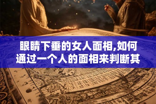 眼睛下垂的女人面相,如何通过一个人的面相来判断其性格