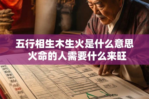 五行相生木生火是什么意思  火命的人需要什么来旺