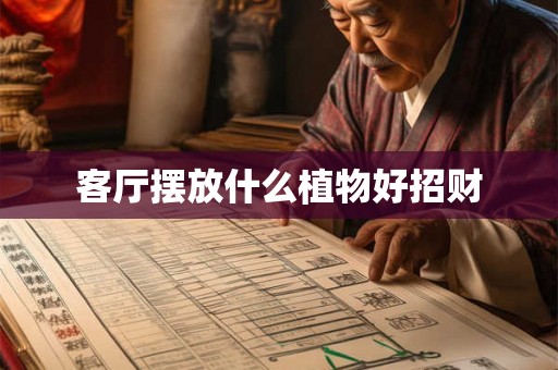 客厅摆放什么植物好招财