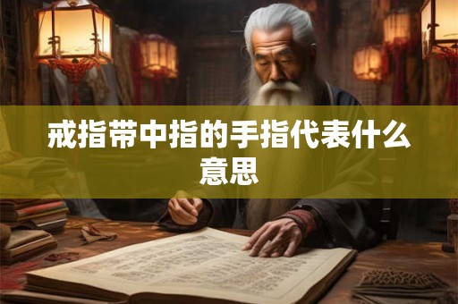 戒指带中指的手指代表什么意思