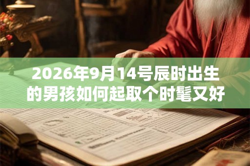 2026年9月14号辰时出生的男孩如何起取个时髦又好听的名字和五行属性