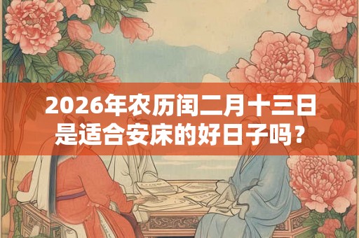 2026年农历闰二月十三日是适合安床的好日子吗？