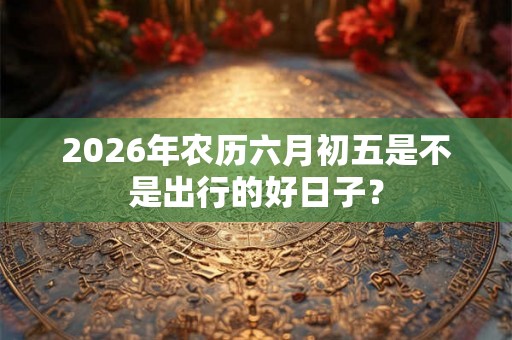 2026年农历六月初五是不是出行的好日子？