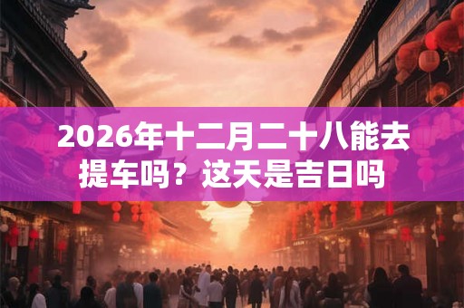 2026年十二月二十八能去提车吗？这天是吉日吗