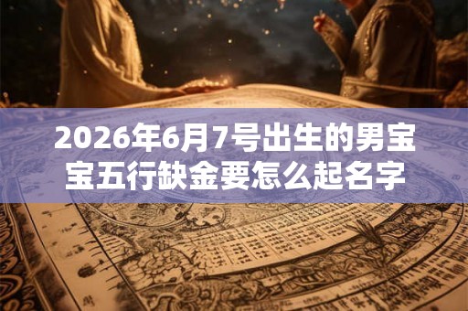 2026年6月7号出生的男宝宝五行缺金要怎么起名字 2026年6月7号出生的男宝宝五行缺金要怎么起名字
