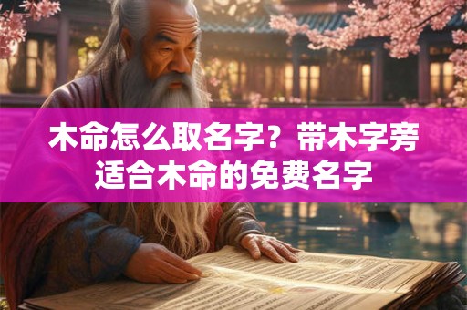 木命怎么取名字？带木字旁适合木命的免费名字