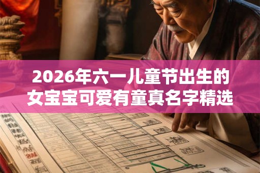2026年六一儿童节出生的女宝宝可爱有童真名字精选