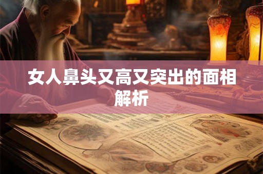 女人鼻头又高又突出的面相解析