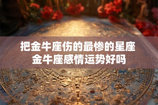 把金牛座伤的最惨的星座 金牛座感情运势好吗