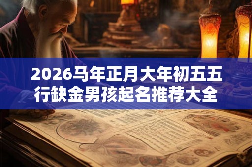 2026马年正月大年初五五行缺金男孩起名推荐大全