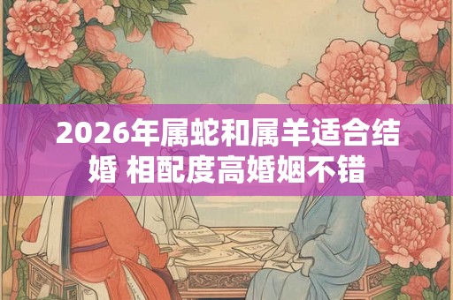 2026年属蛇和属羊适合结婚 相配度高婚姻不错 2026年属蛇和属羊适合结婚 相配度高婚姻不错