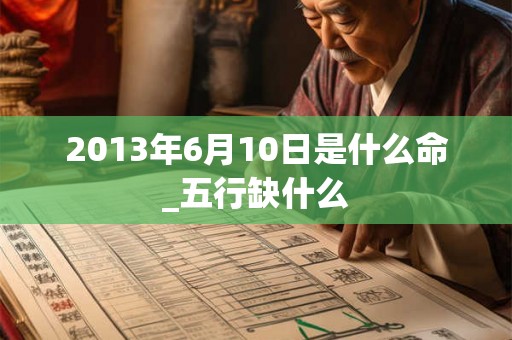 2013年6月10日是什么命_五行缺什么