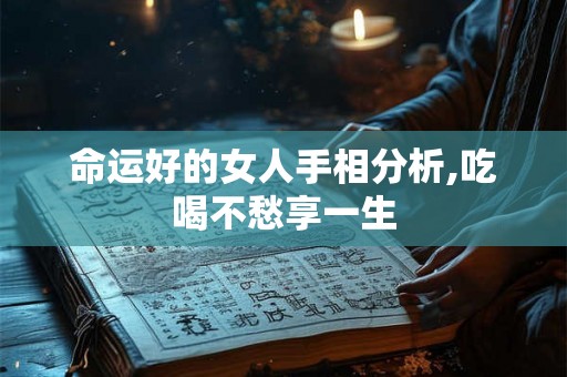 命运好的女人手相分析,吃喝不愁享一生