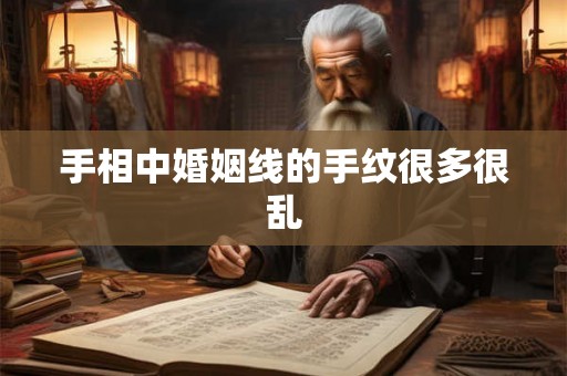 手相中婚姻线的手纹很多很乱