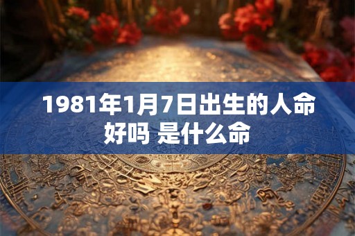 1981年1月7日出生的人命好吗 是什么命
