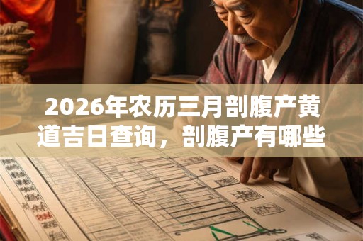 2026年农历三月剖腹产黄道吉日查询,剖腹产有哪些好处和坏处 2026年农历三月剖腹产黄道吉日查询,剖腹产有哪些好处和坏处